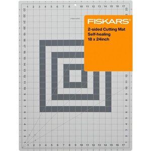 Fiskars Self Healing Cutting Mat for Quilting, Arts and Crafts, 18" x 24" Grid